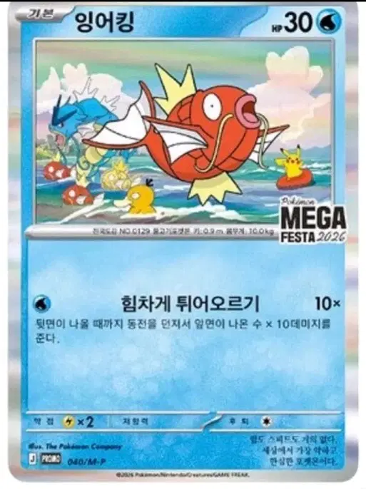 잉어킹 프로모카드 8장 팝니다.