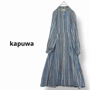 kapuwa 카푸와 인도산 수제 코튼 원피스 프릴 칼라 원피스