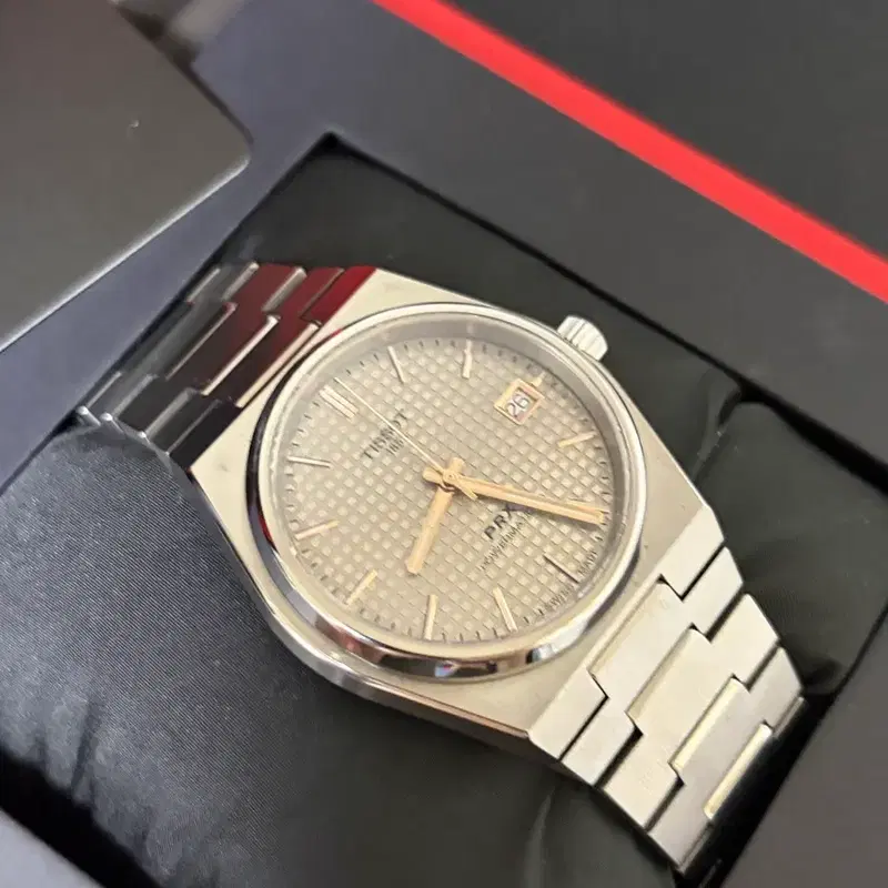 티쏘prx38mm 그레이 티타늄 팝니다.