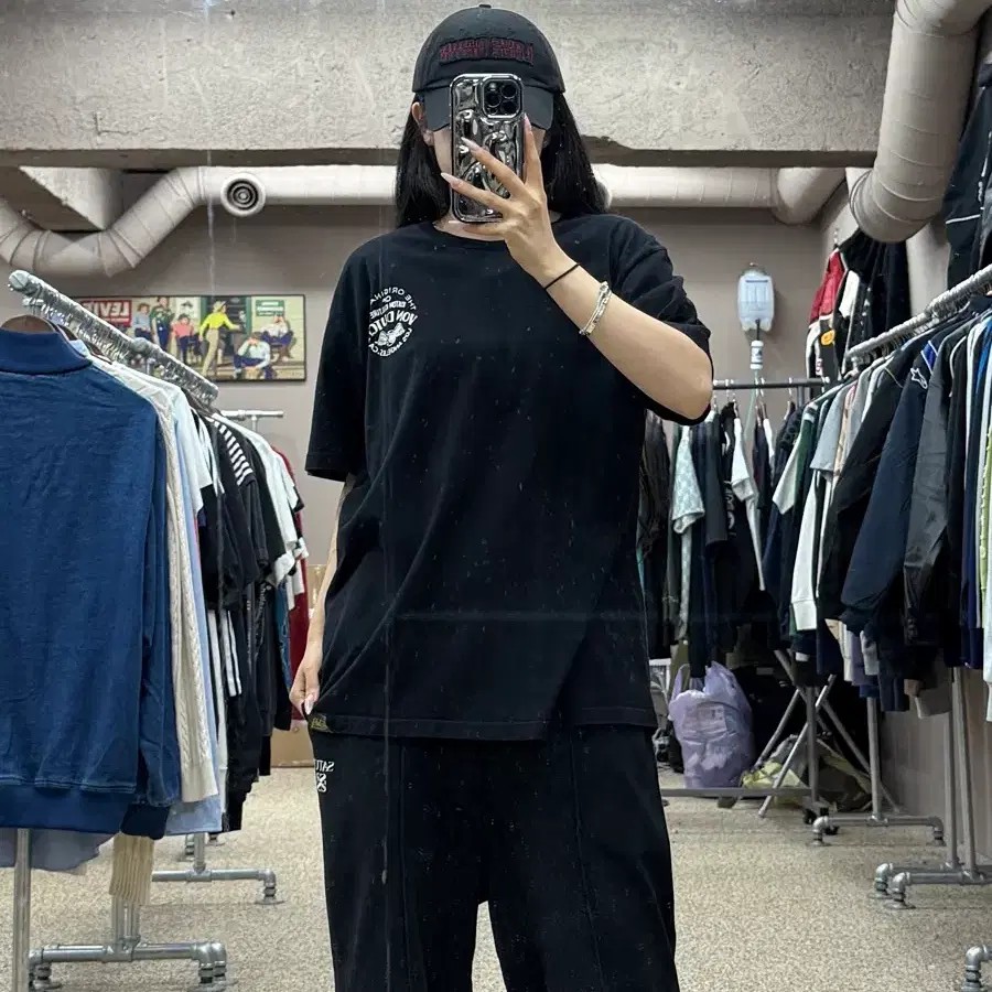 본더치 그래픽 프린팅 반팔 티셔츠 S44