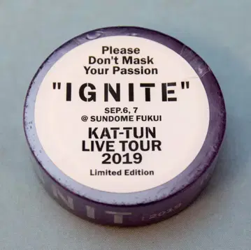 KAT-TUN 19년 IGNITE 마스킹 테이프 *후쿠이