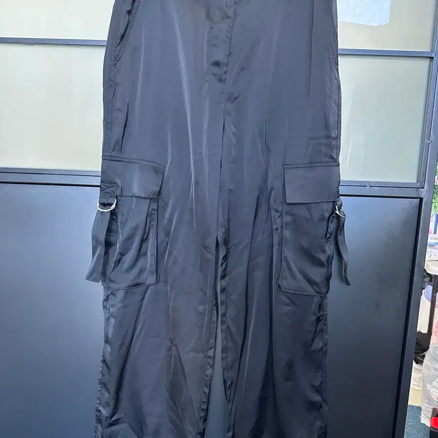 새상품/ h&m 새틴 실키 팬츠 카고팬츠