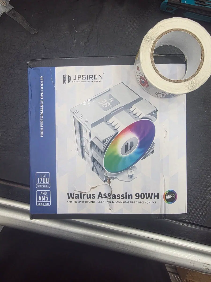 UPSIREN Walrus Assassin 90WH ARGB CPU 쿨러 새상품