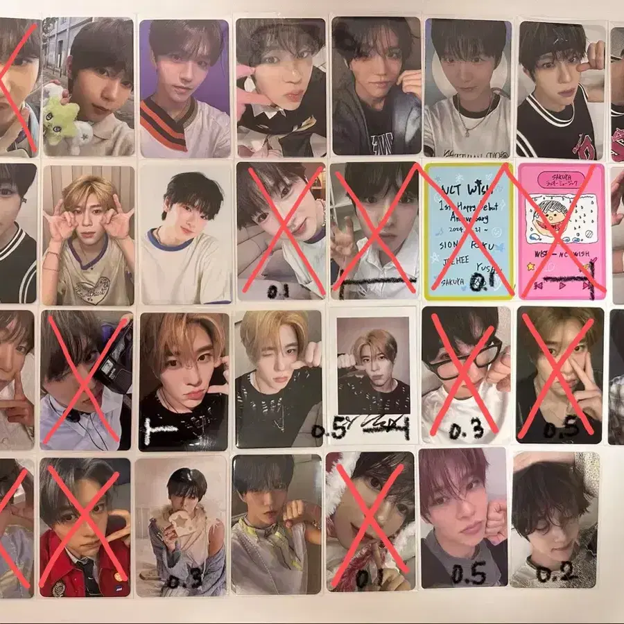 NCT WISH 엔시티위시 포토카드 시온 리쿠 유우시 재희 료 사쿠야