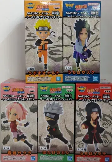 BANDAI SPIRITS 월드 컬렉터블 피규어 NARUTO-나루토- 돌풍전 전 5종 세트