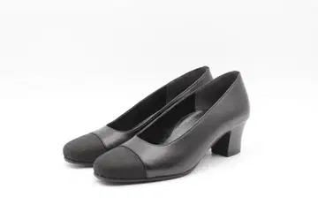 04 새상품 모드 토키미 천연 가죽 콤비 펌프스 (22cm 3E)