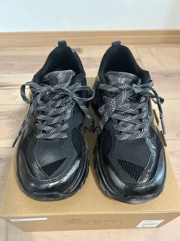 JEANASIS 스테인 VTG 스니커즈 블랙 M