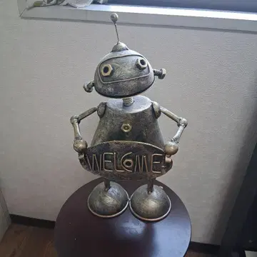 레트로 로봇 WELCOME 오브제