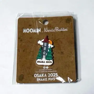MOOMIN 무민 하우스 핀 배지 오사카 만박 한정판 무민