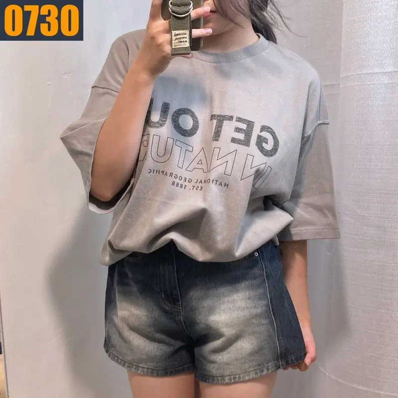 105 내셔널지오그래픽 반팔 맨투맨 티셔츠