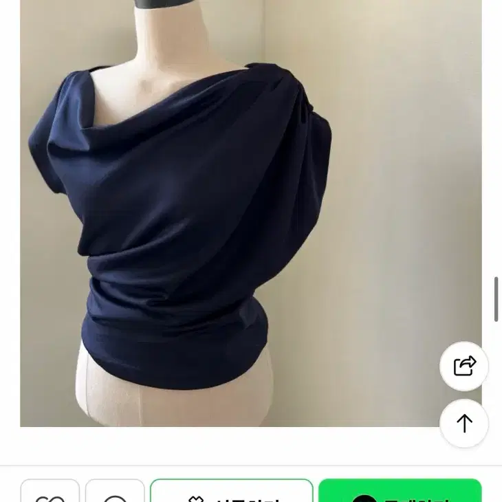광주별 스커트 블라우스 네이비 투피스