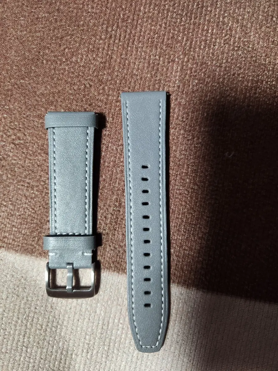 가죽 시계줄 그레이 22mm