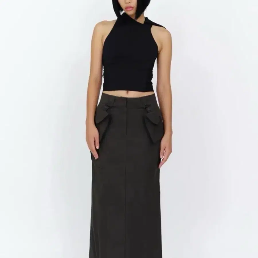 혜인서 후디드 슬리브리스 Hyeinseo hooded sleeveless black