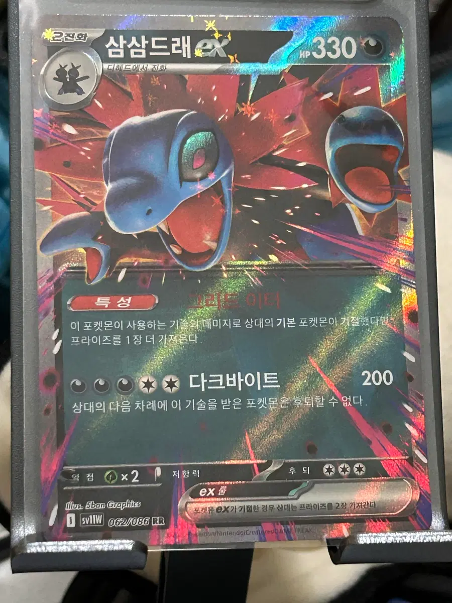 포켓몬카드 삼삼드래 ex RR