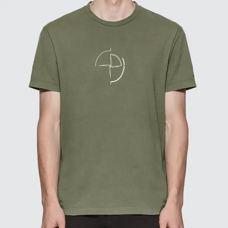 스톤아일랜드 STONE ISLAND 데이터 스캔로고 티셔츠