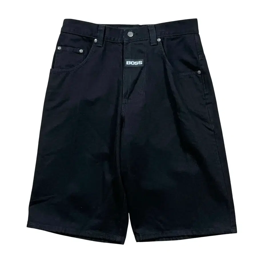 90s USA 보스 블랙 데님 하프 팬츠