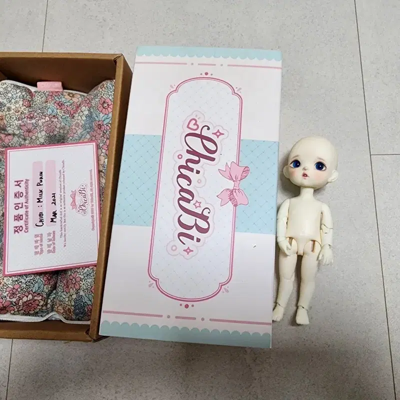 치카비 밀크 푸린 포켓 구체관절인형 미백