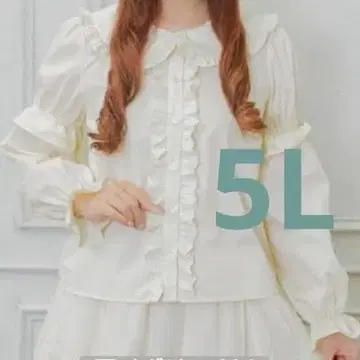 새상품 아오키 미사코 2way 블라우스 아이보리 5L