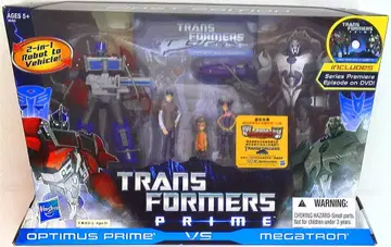 HASBRO PRIME FIRSTEDITION OPTIMUSPRIME vs MEGATRON(FIRST EDITION)