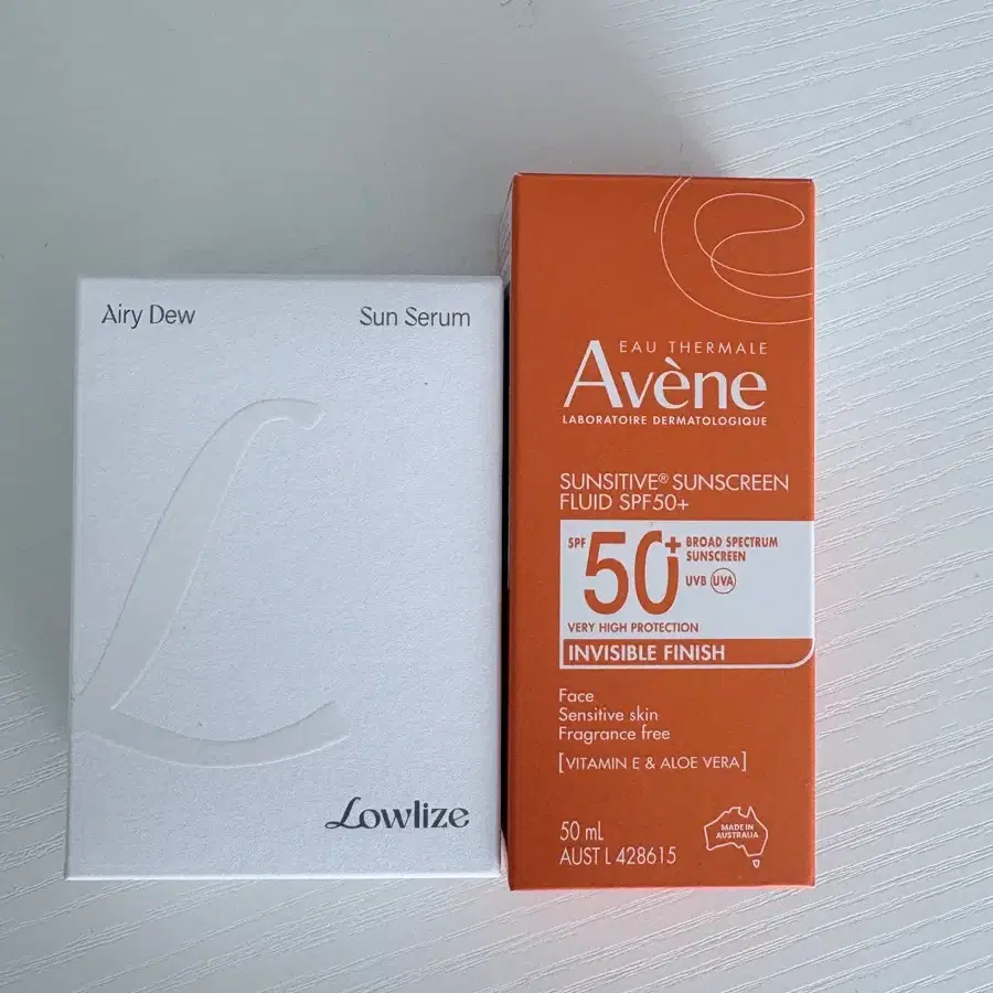 아벤느 선스크린 플루이드 SPF50+ 로우라이즈 에어리듀 선세럼 일괄