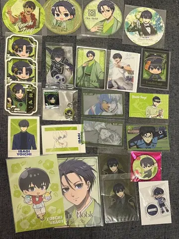 블루 록 이사기 요이치 아크릴 스탠드 캔뱃지 특전 코스터 포스카 스티커