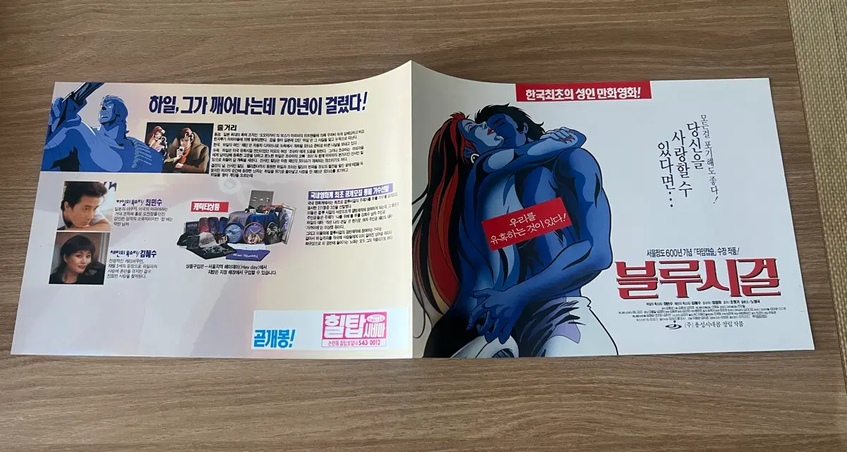 블루시걸 영화 전단지
