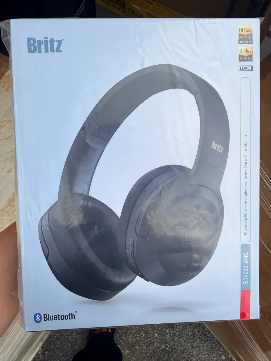 (새상품)브리츠 BT4000 ANC 블루투스 Hi-Fi 노이즈 캔슬링 헤드폰(화이트)