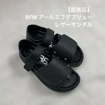 [컨디션 최상] RFW 가죽 샌들 블랙