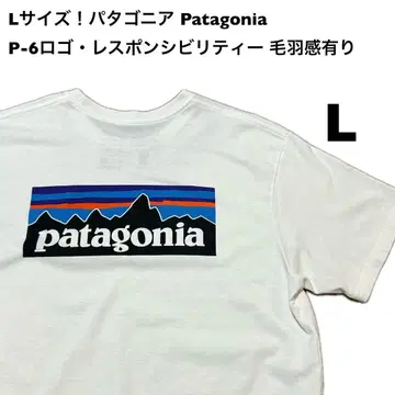 L 사이즈! 파타고니아 Patagonia 반팔 T셔츠 화이트 REGULAR FIT