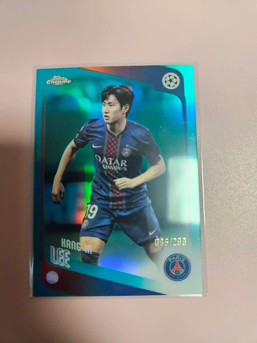 축구)이강인 299장 한정 2025 탑스크롬 리플렉터