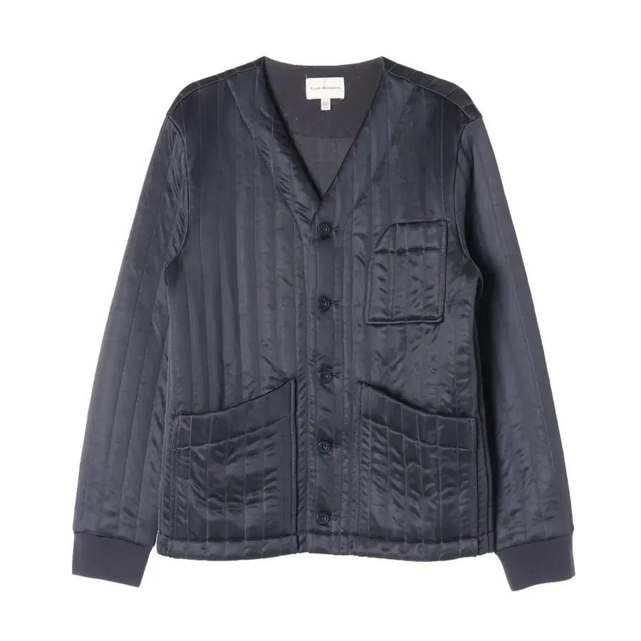 클럽모나코 21FW 세로 퀼팅 브이넥 경량 패딩 재킷
