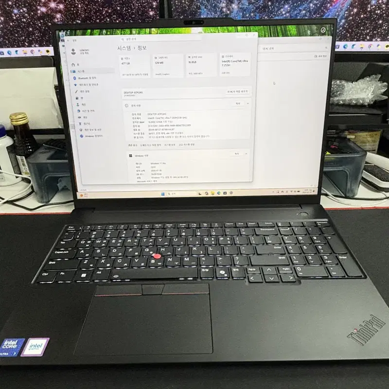 A급중고 레노버 씽크패드 E16 GEN3 / Ultra7 255H / 16인치 2.5K 120Hz