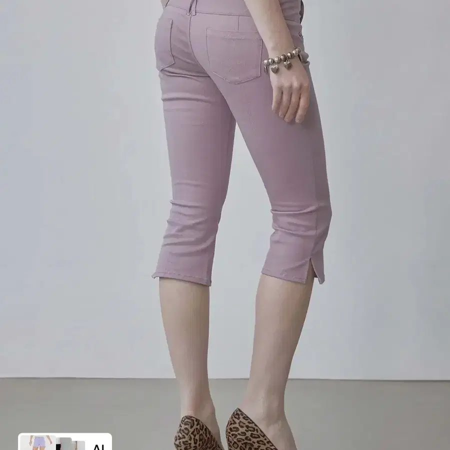 스컬프터 90s Cotton Capri Pants Mauve