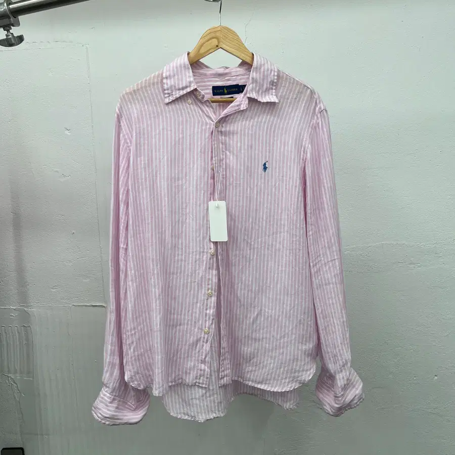 [L] POLO RALPH LAUREN LINEN SHIRT