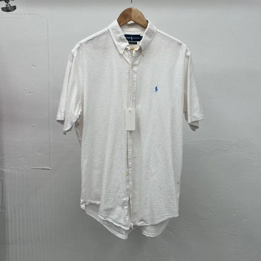 [XL] POLO RALPH LAUREN SEERSUCKER 1/2 SHIRT