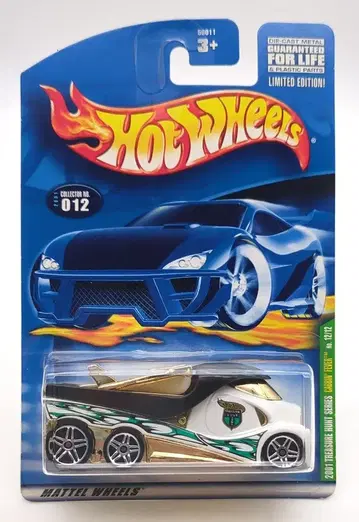 MATTEL HOTWHEELS 2001 TREASURE HUNT SERIES 12/12 50011 CABBIN' FEVER 화이트 2001-012