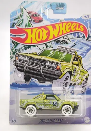 MATTEL HOTWHEELS 2023 WINTER SERIES HLJ94 SUBARU BRAT 라이트 그린 4/5