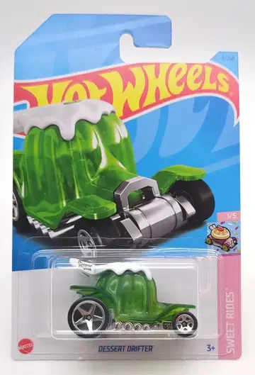 MATTEL HOTWHEELS SWEET RIDES 1/5 HKG24 DESSERT DRIFTER 그린 8/250