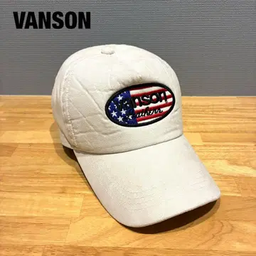 [레어] VANSON 반손 베이스볼 캡 성조기 로고 자수