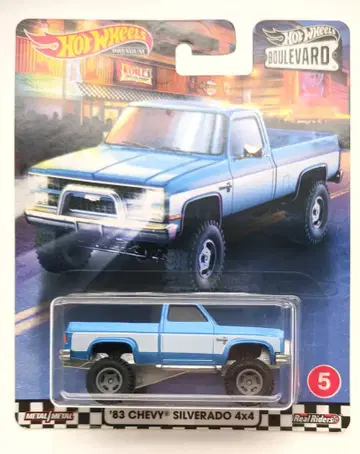 MATTEL HOTWHEELS BOULEVARD GJT72 '83 CHEVY SILVERADO 4 x 4 5