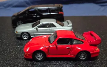 1/43 미니카 3대 세트 스카이라인 R32, 포르쉐 GT2, 알파 로메오