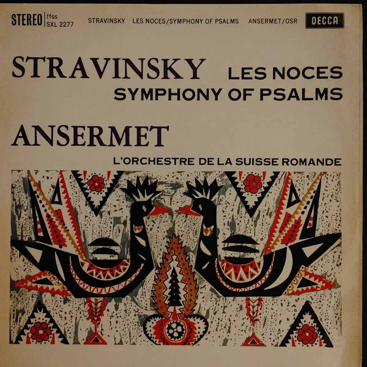 ORIGINAL DECCA LP - ANSERMET STRAVINSKY