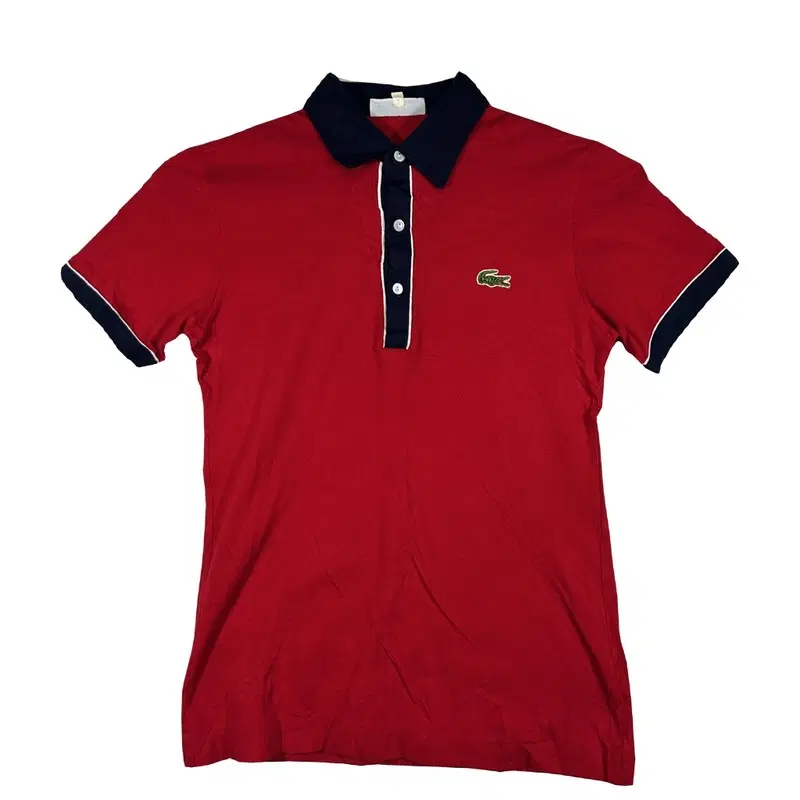 LACOSTE 라코스테 레드 카라티 피케셔츠 골프웨어 프레피룩 [S]