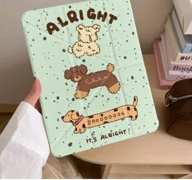 민초재질 alright 강쥐들 아이패드 케이스 에어7 13인치