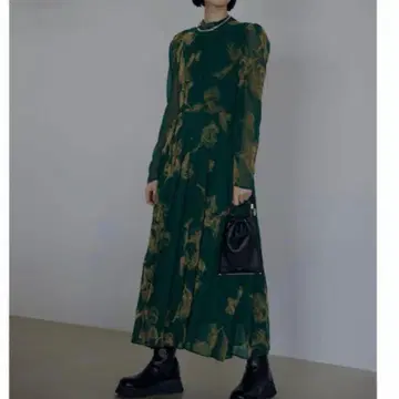 [ 새상품급 ] Ameri UND CALLA FLOCKY DRESS M 사이즈