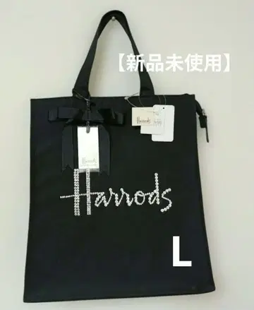 [ 미사용 택 포함 ] 해롯 Harrods 스와로브스키 토트백 레어 L