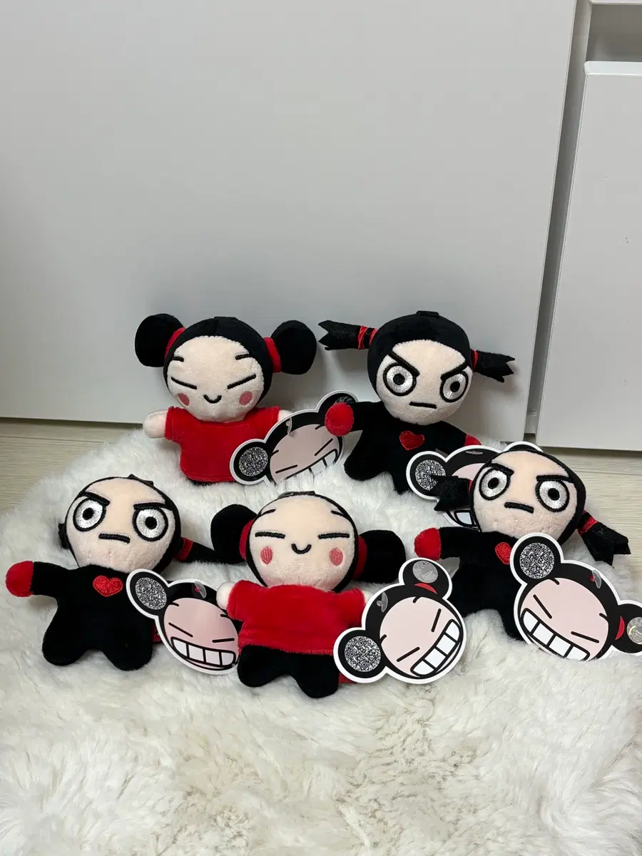 (새상품) 고전 뿌까 가루 키링 인형 2종 + 덤