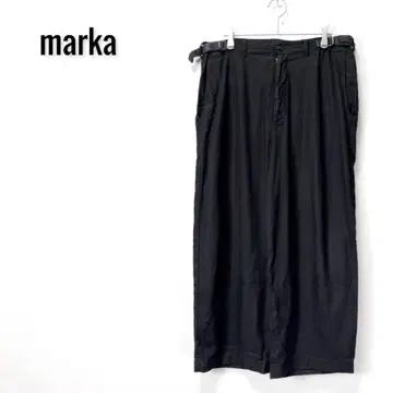 marka 사이드 조절 실크 린넨 바지