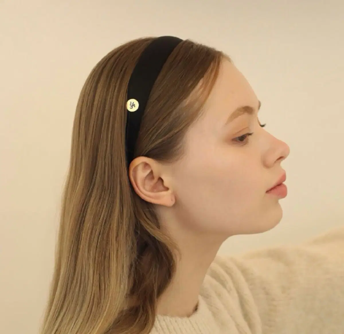 새상품) 하스 블랙 기본 머리띠