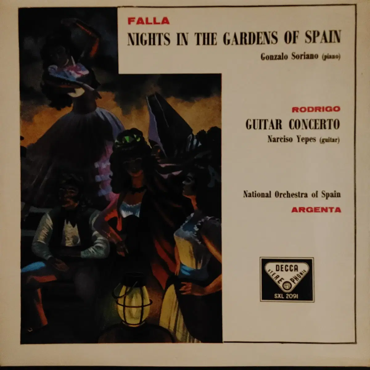 ORIGINAL DECCA LP - ARGENTA/FALLA